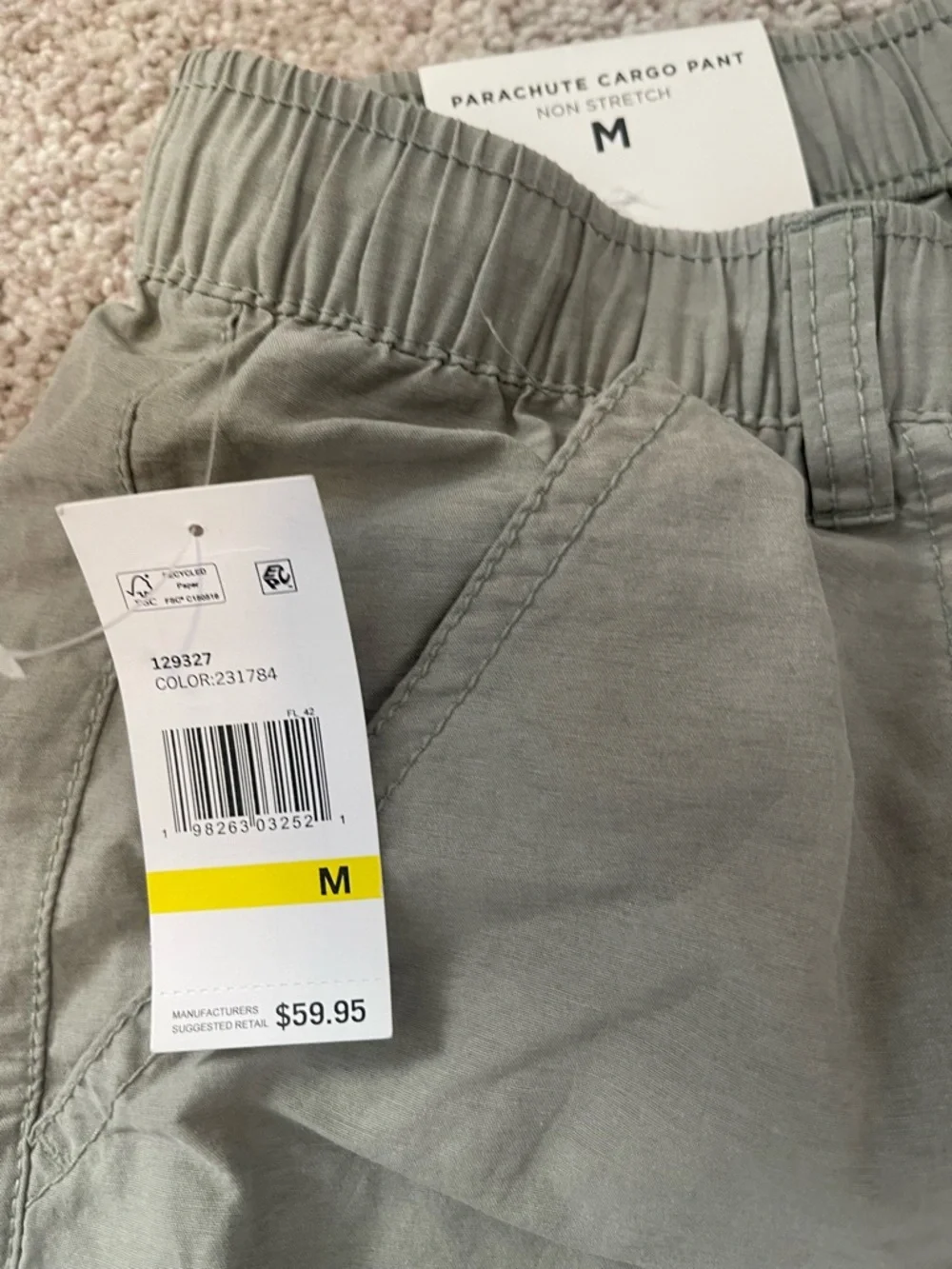 Aeropostale Wide Leg Cargo Pants in Sage Green - Picture 4 of 7